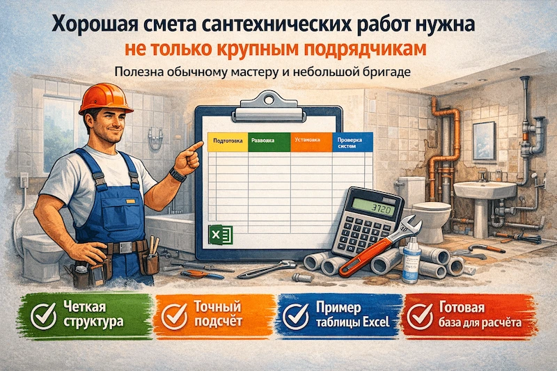 Смета сантехнических работ: как считать квартиру и не терять деньги | ПрайсСмета